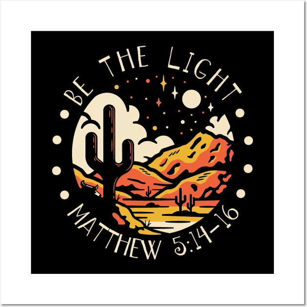 Be The Light Western Desert Wall Art by Beard Art eye